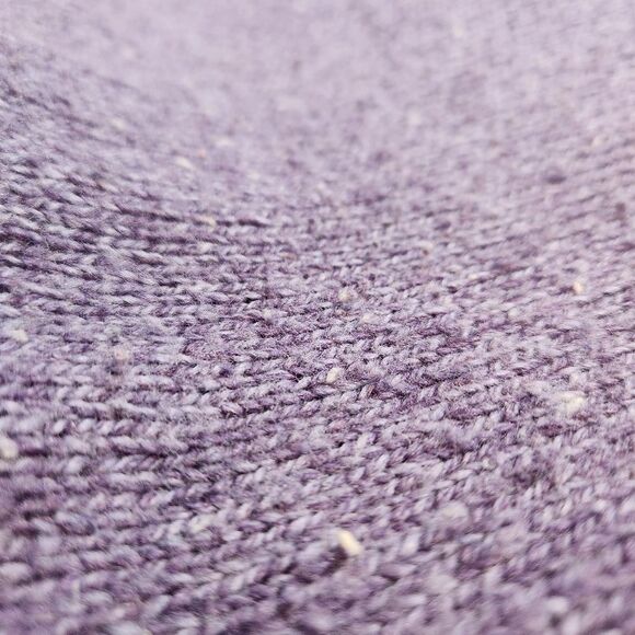 Woolrich Purple Wool 1/4 Zip Mock Neck Pullover Sweater Cottagecore Cabincore L - Picture 10 of 13